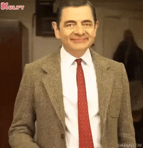 gif mister bean|More.